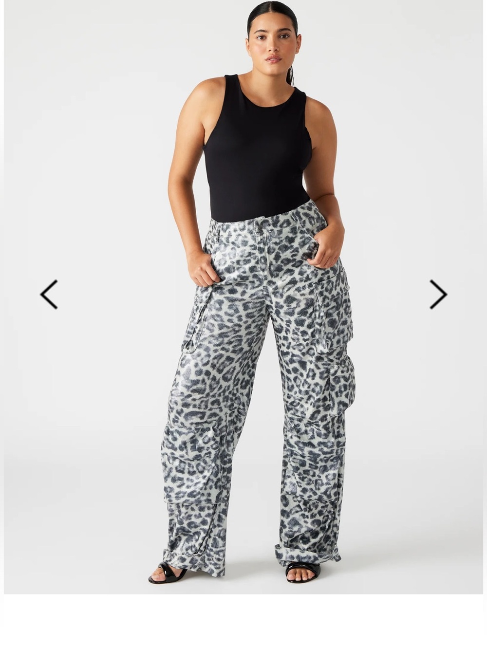Steve Madden Duo Leopard Print Sequin Pants - XS - NWT 🖤🤍🩶
